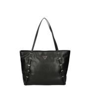 Zwarte Levia Tote Handtas Guess , Black , Dames