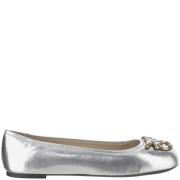 Gelamineerde leren balletflats Love Birds Pinko , Gray , Dames