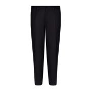 Navy Blue Wollen Broek Dolce & Gabbana , Blue , Heren