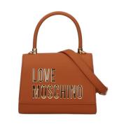 Beige PU Handtas - GRS Noce Love Moschino , Beige , Dames