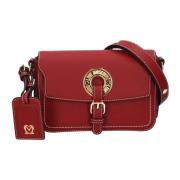 Rode Schoudertas met Spiegel en Metalen Medaillon Love Moschino , Red ...