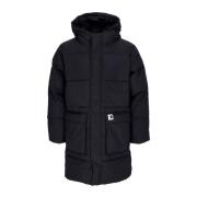 Zwarte Lange Donsjas Waterafstotend Carhartt Wip , Black , Dames