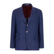 Stijlvolle Jassen en Vesten Collectie Brunello Cucinelli , Blue , Here...