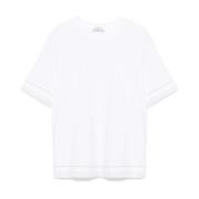 Wit T-shirt en Polo Peserico , White , Dames