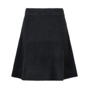 Gisa Gebreide Rok Neo Noir , Black , Dames