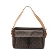 Pre-owned Canvas handbags Louis Vuitton Vintage , Brown , Dames