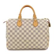 Pre-owned Canvas louis-vuitton-bags Louis Vuitton Vintage , White , Da...