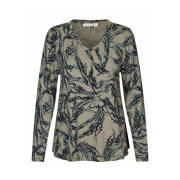 Abstract Print Top & T-Shirt Masai , Multicolor , Dames