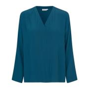 Reflect Pond Top met V-hals Masai , Blue , Dames