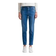 Jaqueline - 5-pocket slim fit broek Jeckerson , Blue , Dames