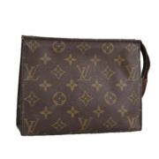 Pre-owned Canvas pouches Louis Vuitton Vintage , Brown , Dames