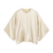 Stijlvolle Damesmode Jurk By Herenne Birger , Beige , Dames