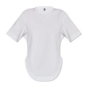 T-shirt met bedrukt logo Adidas by Stella McCartney , White , Dames