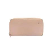 Pre-owned Leather wallets Chanel Vintage , Pink , Dames