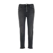 Denim Jeans met Salpa Appliqué Roy Roger's , Black , Dames