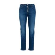 Denim Jeans met Salpa Appliqué Roy Roger's , Blue , Dames