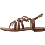 Stijlvolle platte sandalen voor vrouwen Geox , Brown , Dames