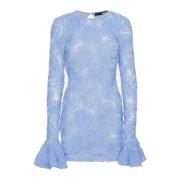 Bloemen Mesh Mini Jurk Lichtblauw Rotate Birger Christensen , Blue , D...