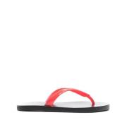 Cederbruine Instap Teenslipper Sandalen Ancient Greek Sandals , Red , ...