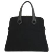 Pre-owned Canvas handbags Hermès Vintage , Black , Dames