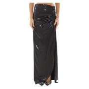 Gelamineerde Lange Rok in 336 Aniye By , Black , Dames