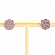 Pre-owned Metal earrings Hermès Vintage , Pink , Dames