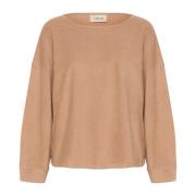 Kaneel Swirl Sweatshirt Cream , Brown , Dames