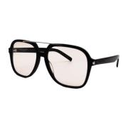 Zwarte ronde zonnebril voor vrouwen Saint Laurent , Black , Dames