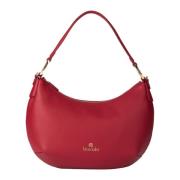 Halvemaan Schoudertas met Afneembare Pouch Braccialini , Red , Dames