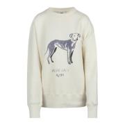 Katoenen sweatshirt met voorprint Autry , White , Dames