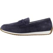 Stijlvolle Loafers voor Vrouwen Geox , Blue , Dames