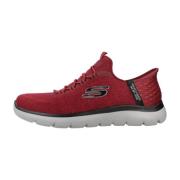 Summits Key Pace Sneakers Skechers , Red , Heren