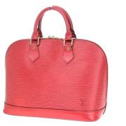 Pre-owned Leather handbags Louis Vuitton Vintage , Red , Dames