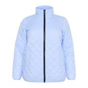 Gewatteerde Windsurfer Jas met Hoge Hals Kaffe Curve , Blue , Dames