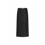 Carmel Denim Skirt Fabienne Chapot , Black , Dames