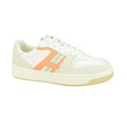 Wit Oranje Sneaker Hoff , White , Dames