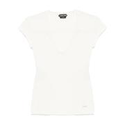 Witte T-shirts en Polos Tom Ford , White , Dames