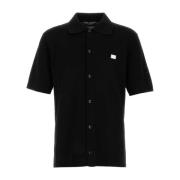 Klassiek Zwart Katoenen Poloshirt Dolce & Gabbana , Black , Heren