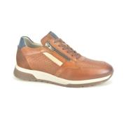 Stijlvolle Cognac Runner Schoenen Fluchos , Brown , Heren