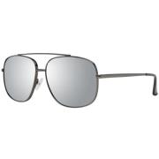 Gunmetal Heren Zonnebril Spiegelglas Guess , Gray , Heren