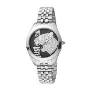 Zilveren Damesmode Horloge Just Cavalli , Gray , Dames