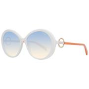 Witte Dames Zonnebril Rond Multicolor Lenzen Emilio Pucci , White , Da...