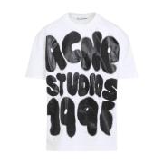 Wit T-shirt voor mannen Acne Studios , White , Heren