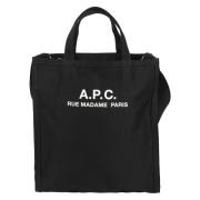 Gerecyclede Tote Tas A.p.c. , Black , Heren