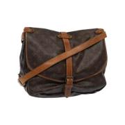 Pre-owned Canvas louis-vuitton-bags Louis Vuitton Vintage , Brown , Da...