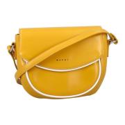 Gele Crossbody Flap Tas Marni , Yellow , Dames