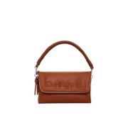 Bruine Polyethyleen Handtas Lente/Zomer Collectie Desigual , Brown , D...