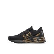 Zwarte hardloopsneakers voor heren Emporio Armani EA7 , Black , Heren