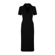 Jurk in Punto Milano met 4G Detail Givenchy , Black , Dames