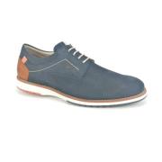 Blauw Nubuck Fijne Z Stijl Fluchos , Blue , Heren